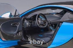 1/18 AUTOart 2019 Bugatti Chiron Sport (French Racing Blue and Carbon) Car Model