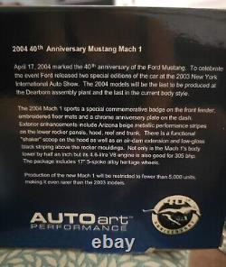 AUTOART Ford 2004 Mustang Mach I Metalic Grey 118 40th Anniversary Collectors