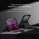 For Ipad Pro 12.9 4/5/6th Slide Cover Protect Lens Leather Keyboard Magnet Case