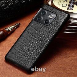 Genuine Crocodile Leather Case Fr OnePlus 12 11 10 Pro Alligator Skin Back Cover