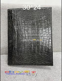 Genuine Crocodile Leather Folio/Folder -Letter Size- Great Men Gift-Very Unique