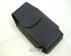 Handmade Leather Custom Phone Case Holster Pigskin Lining MAGNETIC Closure U. S. A