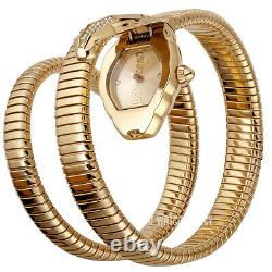 Just Cavalli Women's Glam Chic Snake Gold Dial Watch JC1L073M0025