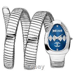 Just Cavalli Women's Snake Blue Dial Watch JC1L230M0025