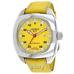 Locman Men's Classic Yellow Dial Watch 1971YLA