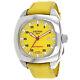 Locman Men's Classic Yellow Dial Watch 1971yla