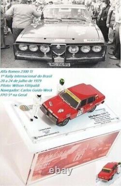 Miniature Volarebrasil 1/43 (FNM Fiat) Alfa Romeo 2300 Rally Brasil Fittipaldi