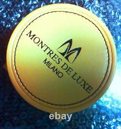 Montres De Luxe Milano Men's BK5503 Black Avio Genuine Leather Date Chrono Watch