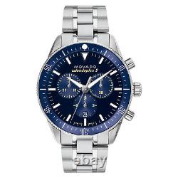 Movado Men's Calendoplan Blue Dial Watch 3650124