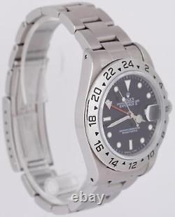 Rolex Explorer II Black Stainless Steel 40mm Steel GMT Automatic Watch 16570