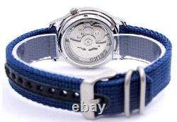 Seiko 5 Sports Military Automatic Blue Dial Band SNK807K2 Men's Watch Case 37 mm
