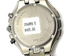 Seiko Men's 7t62-0at0 Not-working Titanium 100m Alarm Chronograph Watch Sna069