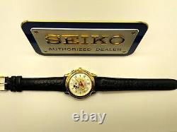 Seiko Men's Mickey Mouse Kinetic 5m42-0b49 Not-working Sample Watch Skh326