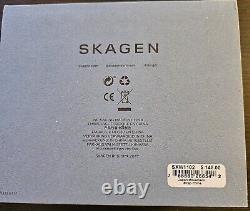 Skagen Men's Classic White Dial Watch SKW1102Set NEW (AA)
