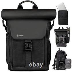 TARION Camera Backpack with Removable 16 Laptop Sleeve Canvas Camera Bag