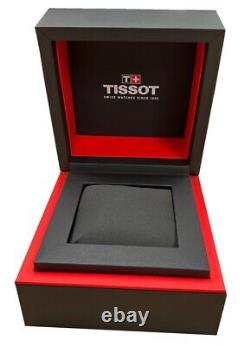 Tissot Gentleman 40mm Ss Black Dial Brn Leather Men's Watch T127.410.16.041.01