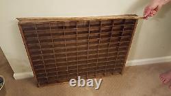 Wall Display for Matchbox/Hot Wheels WithMODIFIED COVER 1/64 Hand Made Walnut