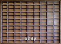 Wall Display for Matchbox/Hot Wheels WithMODIFIED COVER 1/64 Hand Made Walnut