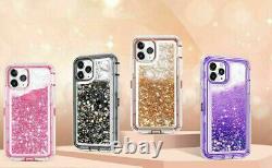 Wholesale For iPhone 15 14 Pro 13 12 11 Pro Max X 8 Glitter Liquid Defender Case