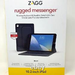 ZAGG Rugged Book Keyboard Folio Case for Apple iPad 10.2, iPad Pro 10.5